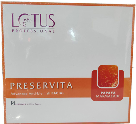 Lotus Professional Preservita Advanced Sensitive Skin Facial Kit - papaya Marmalade