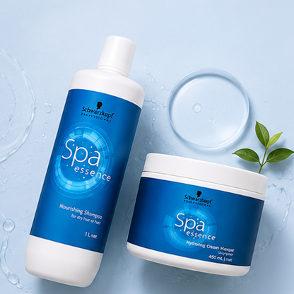 Schwarzkopf Professional SPA Essence Nourishing Shampoo (1000ml) & Hydrating Cream Masque (450ml)