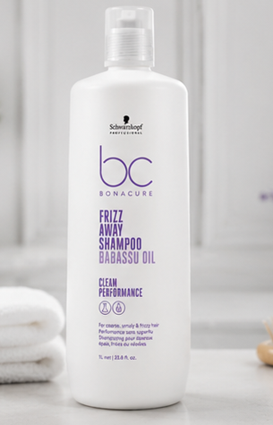 Schwarzkopf Professional Bonacure Frizz Away Shampoo(1000ml) & Treatment Mask (450ml) Combo