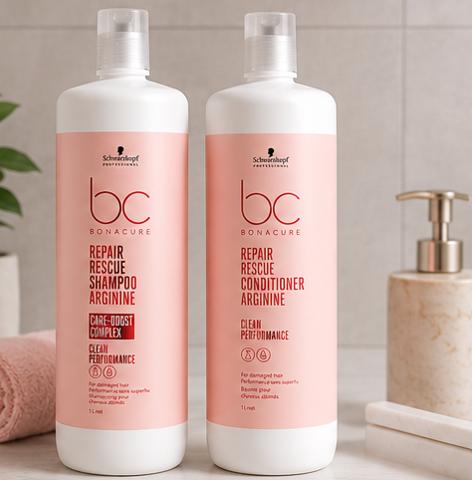 Schwarzkopf Professional Bonacure Repair Rescue Shampoo( 1000ml )& Conditioner(1000ml) Combo