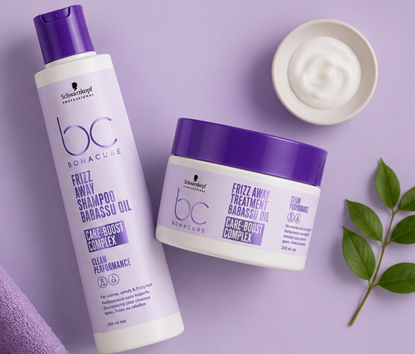 Schwarzkopf Professional Bonacure Frizz Away Shampoo(250ml) & Treatment mask (200ml) Combo