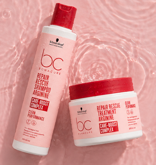 Schwarzkopf Professional Bonacure Repair Rescue Shampoo with Arginine (250 ml) & Treatment Mask (200ml) Combo