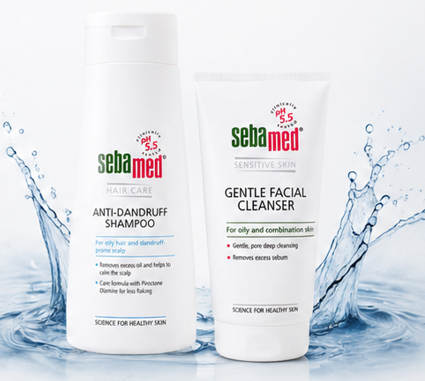 Sebamed Anti Dandruff Shampoo (200ml) & Gentle Facial Cleanser (150 ml) Combo