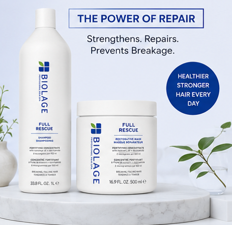 Biolage Full Rescue Anti-Breakage Shampoo(1000ml) & Restorative Mask (500ml) Combo