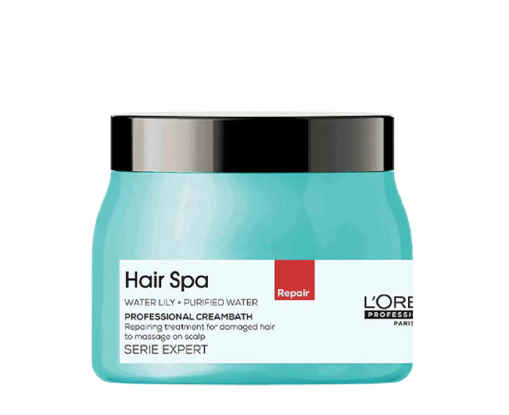 L'Oreal Professionnel Paris Hair Spa Repair Creambath, 490g and Purifying Concentrate Anti-Dandruff, 6x8ml – Combo