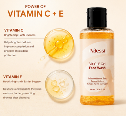 Palessi Vitamin C + E Gel Face Wash