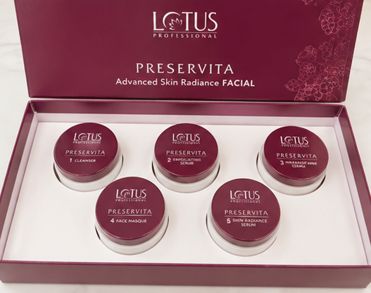 Lotus Professional Preservita Advanced 5 Session Skin Radiance Facial Kit- (16g Each)