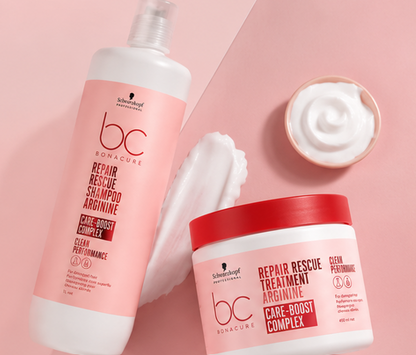 Schwarzkopf Professional Bonacure Repair Rescue Shampoo( 1000ml )& Treatment Mask(450ml) Combo