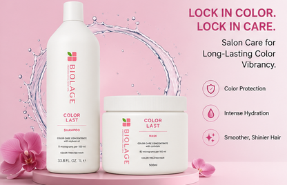 Biolage Colorlast Professional Shampoo (1000ml) & Mask For Color-Treated Hair (500gm) Combo