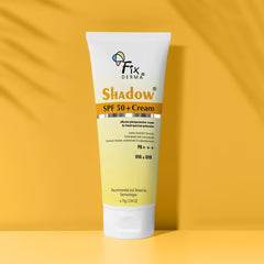 Fix Derma Shadow Sunscreen SPF 50 + Cream | Broad-Spectrum SPF 50+ Protection for Dry Skin (75g).