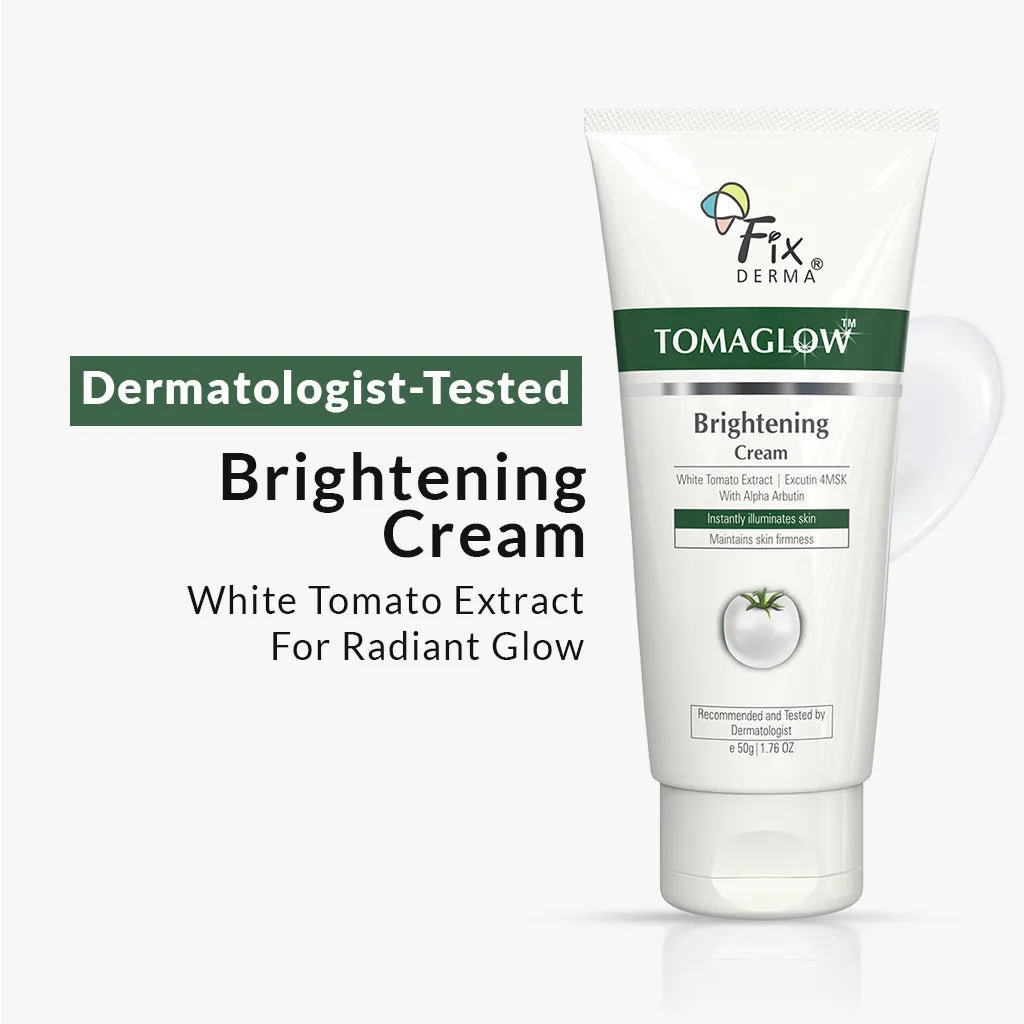 Fix Derma  Tomaglow Brightening Cream | Effectively Removes Tan & Brightens skin (50g).