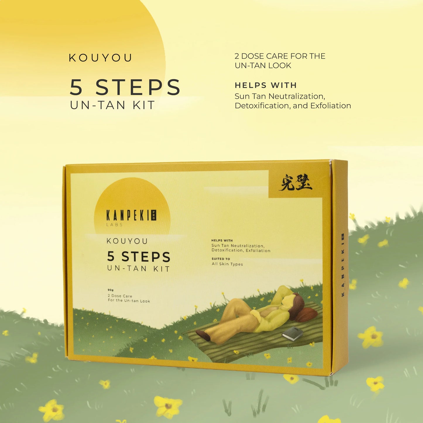Kanpeki Kouyou 5 Step DeTan Kit - 2 Doses