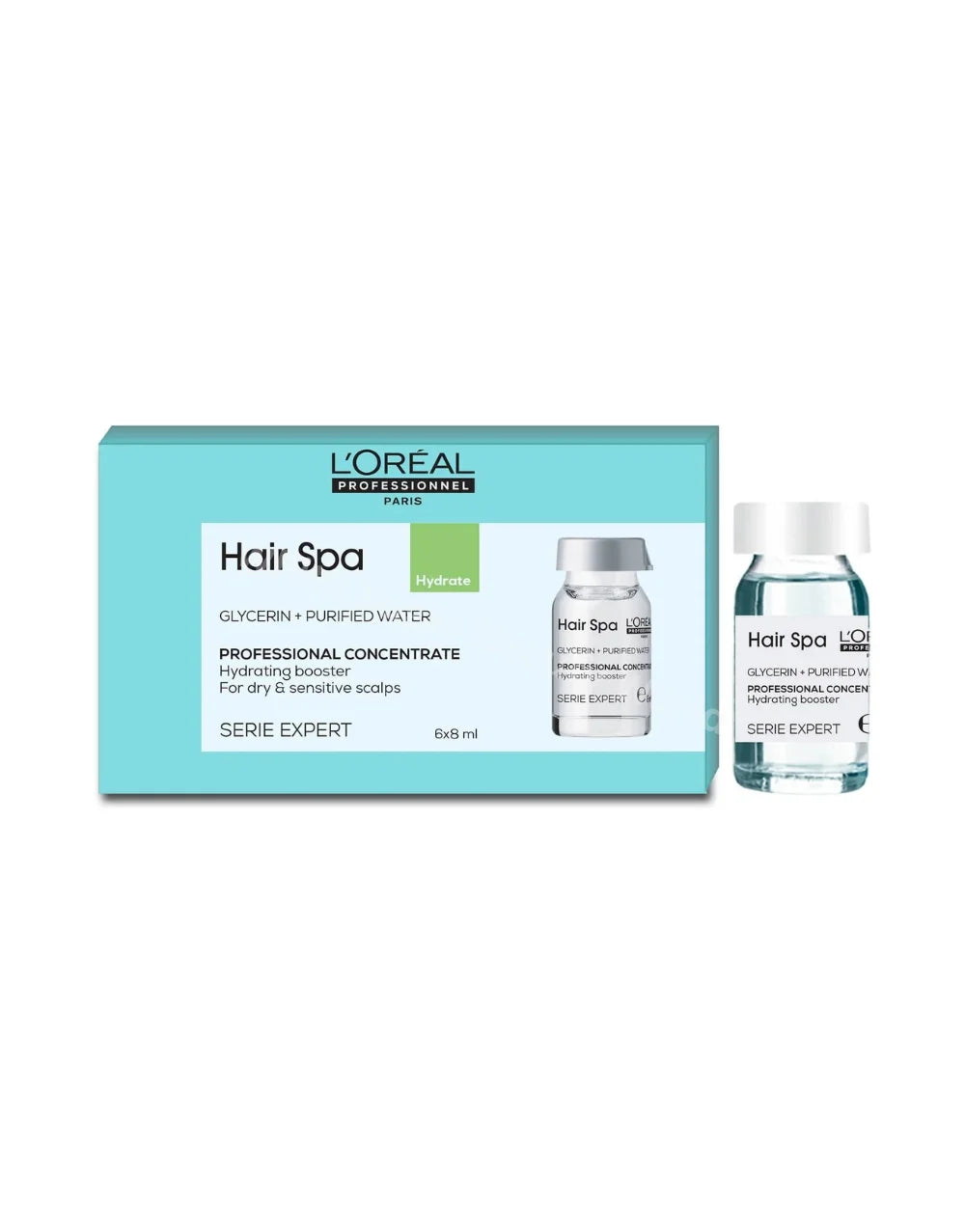 L'Oreal Professionnel Hair Spa Hydrating Concentrate 6x8ml