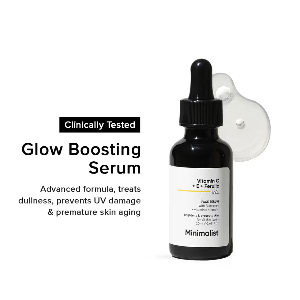 Minimalist Vitamin C + E + Ferulic 16% Face Serum (20ml)