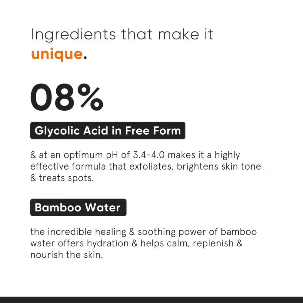 Minimalist 8% Glycolic Acid Toner For Exfoliates Smoothes Skin (150ml)