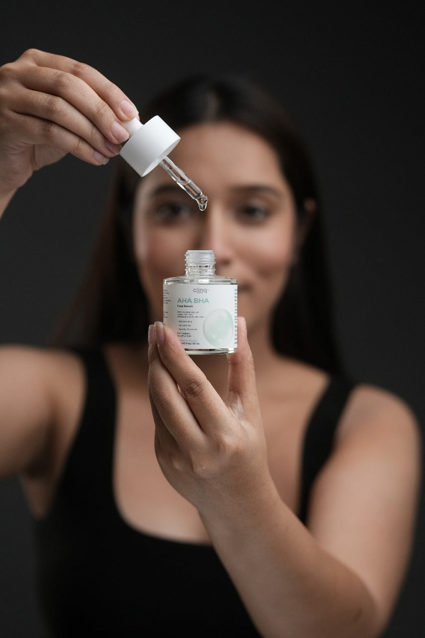 Clinq™ AHA BHA Face Serum – Exfoliating & Brightening Serum (30ml)