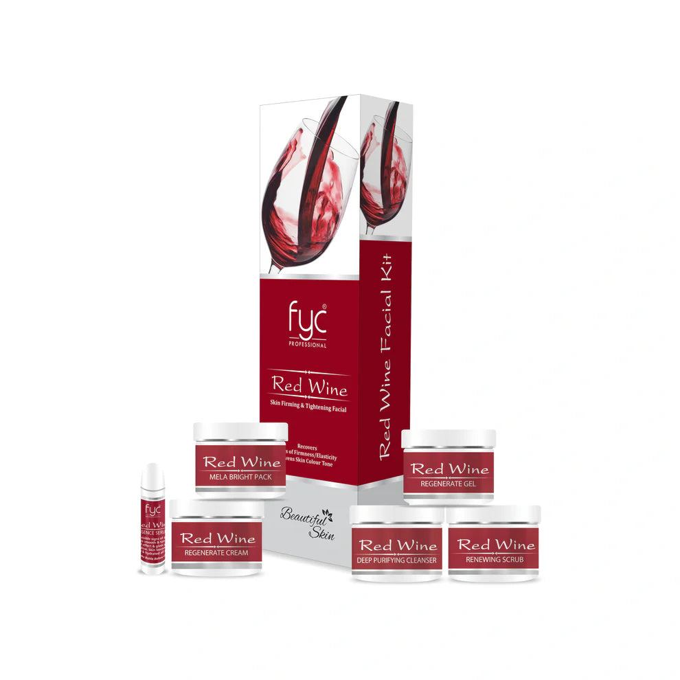 FYC PROFESSIONAL  Red Wine Skin Firming & Tightening Facial Kit – 260g