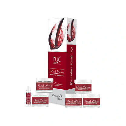 FYC PROFESSIONAL  Red Wine Skin Firming & Tightening Facial Kit – 260g