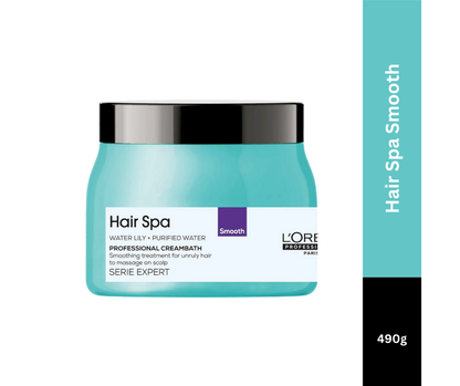 Loreal Professionnel Hair Spa Smooth Creambath (490g) & Anti- Dandruff Purifying Concentrate 8ML Combo