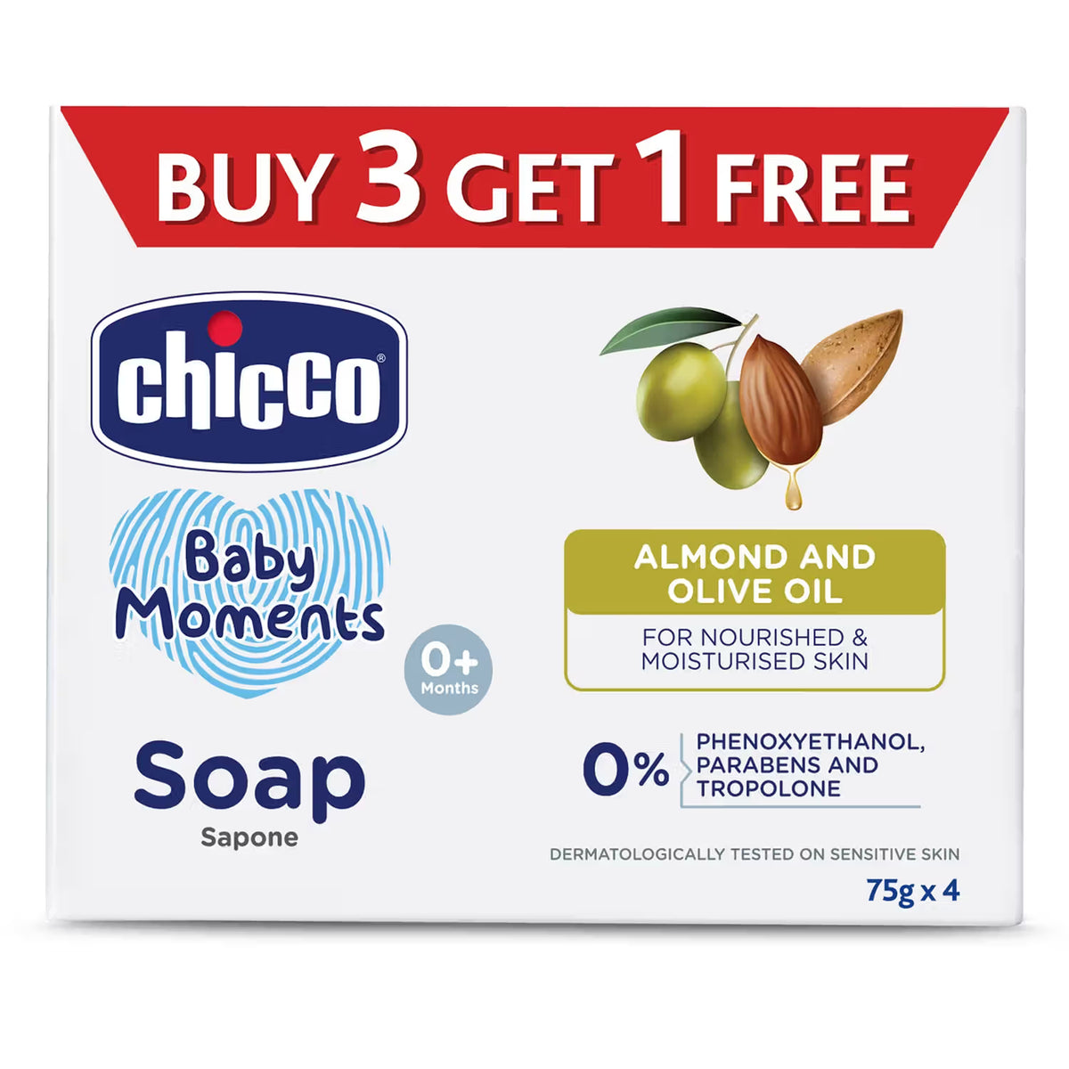 Chicco Baby Moments Soap Buy 3 Get 1 Free