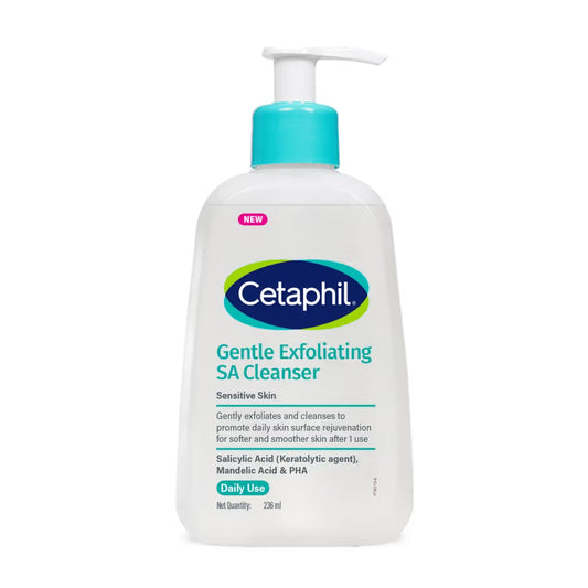 Cetaphil Gentle Daily Exfoliating Cleanser With Salicylic Acid For Oily Acne Prone Skin(236ml)