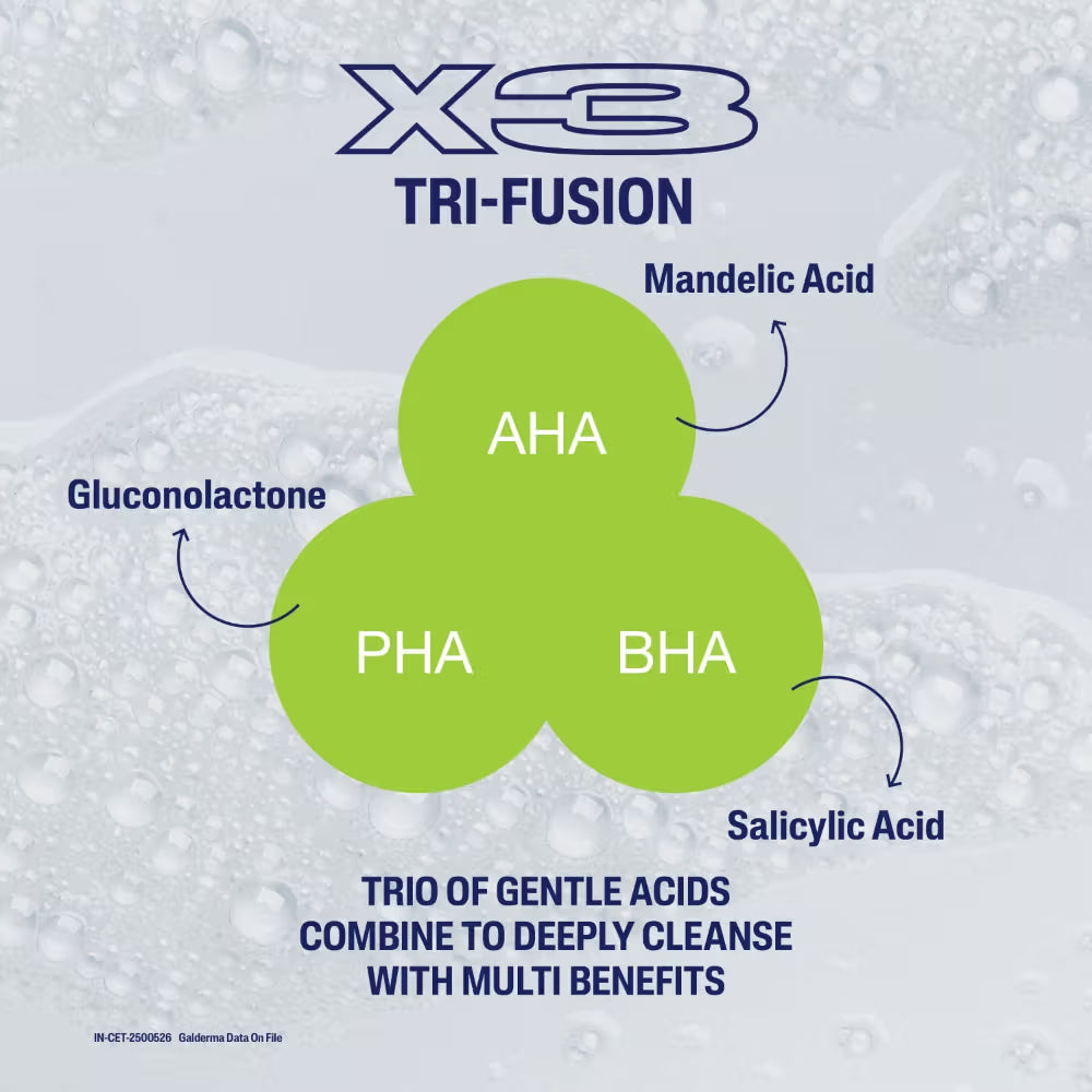 Cetaphil Gentle Daily Exfoliating Cleanser With Salicylic Acid For Oily Acne Prone Skin(236ml)