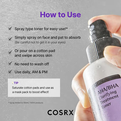 COSRX AHA/BHA Clarifying Treatment Toner (150ml)