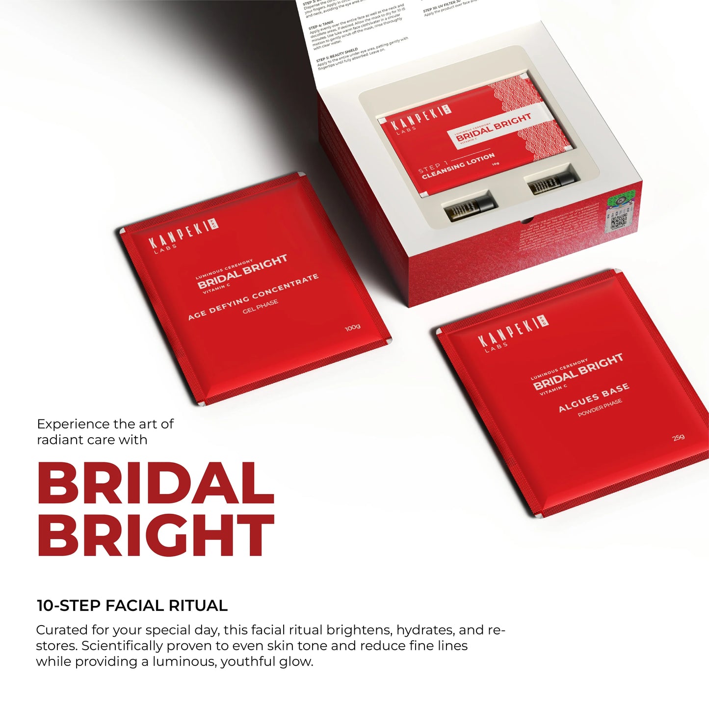 Kanpeki Bridal Bright - 10 Step Facial Kit