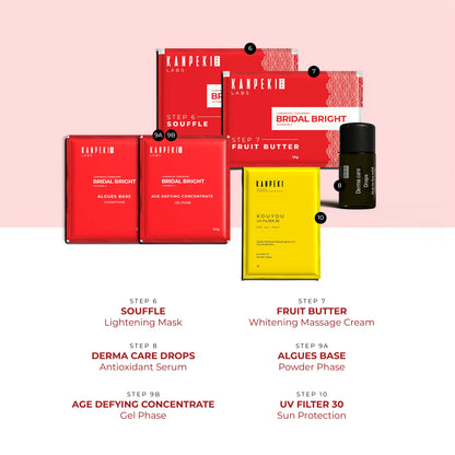 Kanpeki Bridal Bright - 10 Step Facial Kit