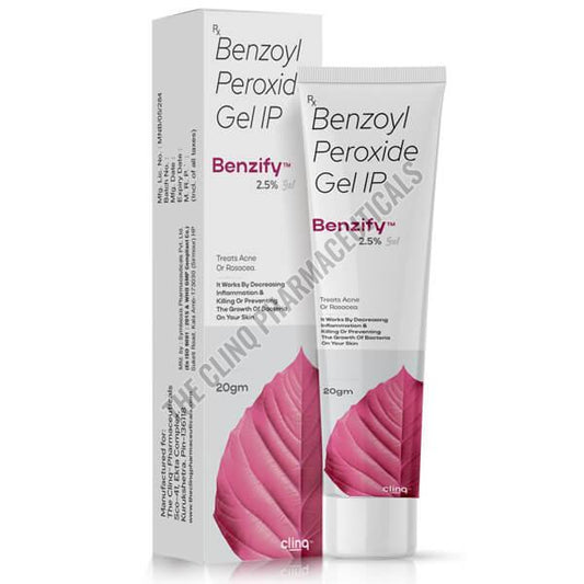 Clinq™ Benzify – Benzoyl Peroxide Gel IP 2.5% (20g)