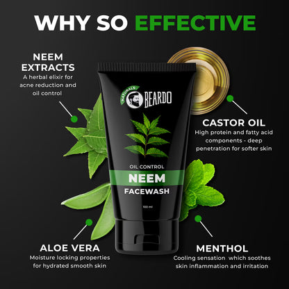 Beardo Neem Facewash for Men(100ml)