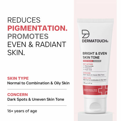 Dermatouch Dailyglow Bright & Even Skin Tone Face Wash (70 g)