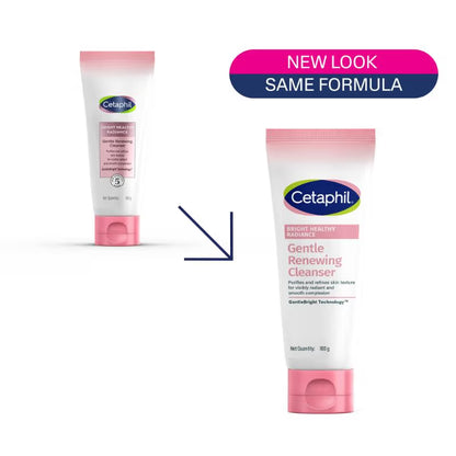 Cetaphil Bright Healthy Radiance Renewing Cleanser, Gently Exfoliates & Brightens, Foaming (100 g)