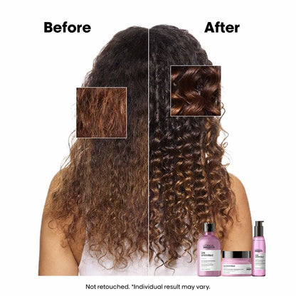 L'OREAL PROFESSIONNEL Liss Unlimited Shampoo (300ml), Hair Mask (250g) & Hair Serum (125ml) Combo