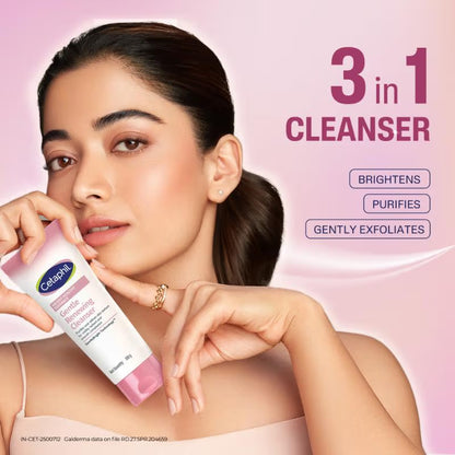 Cetaphil Bright Healthy Radiance Renewing Cleanser, Gently Exfoliates & Brightens, Foaming (100 g)
