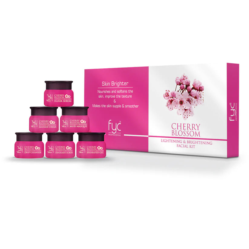 FYC PROFESSIONAL CHERRY BLOSSOM LIGHTENING AND BRIGHTENING FACIAL KIT (300g)