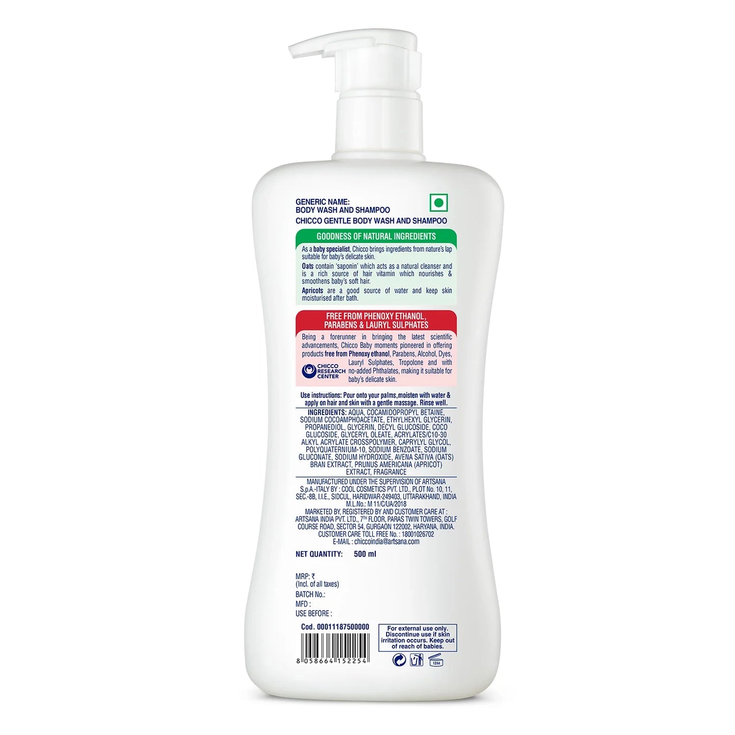 Chicco Gentle Body Wash & Shampoo