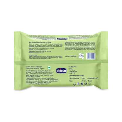 Chicco Soft Cleansing Wipes Sticker