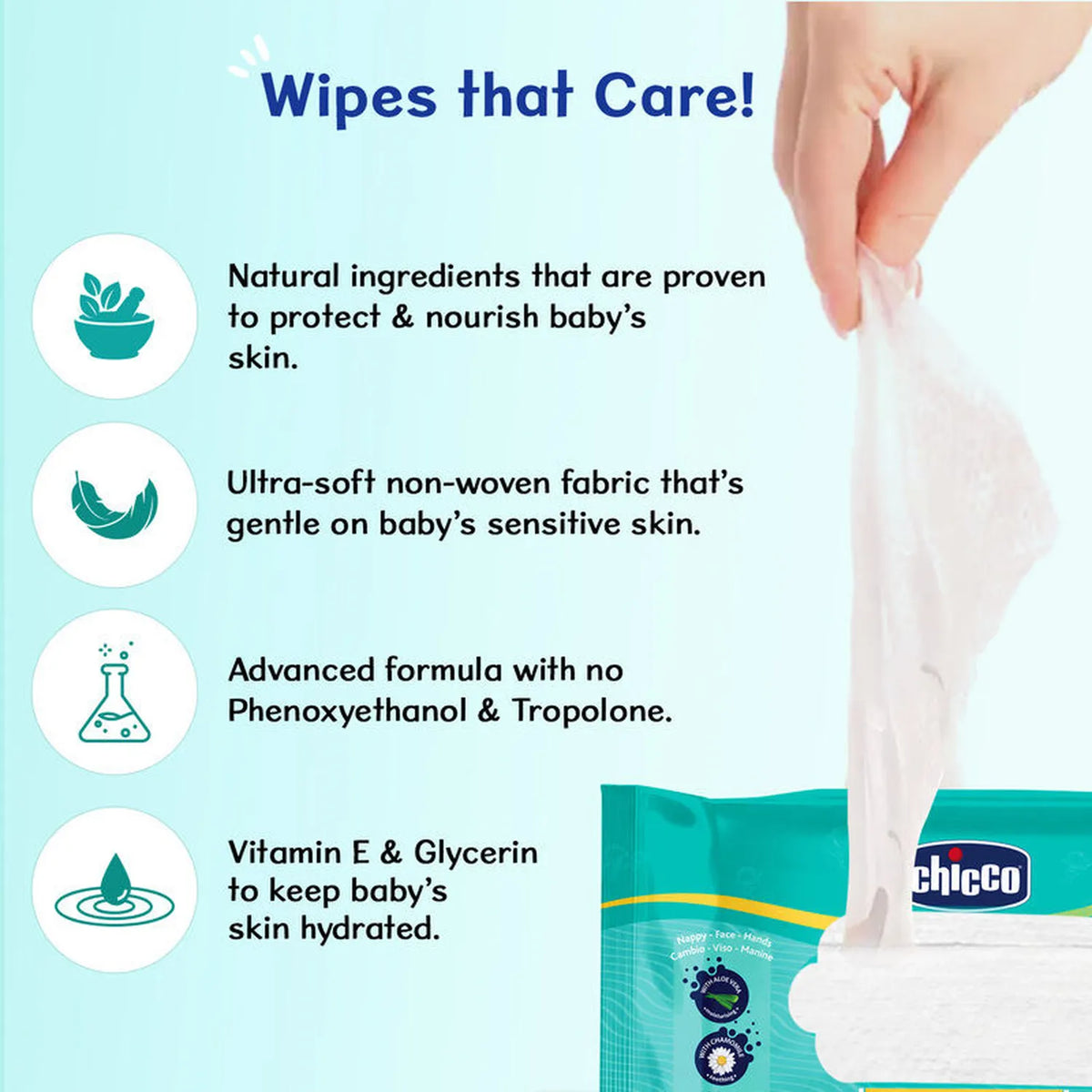 Chicco Wet Wipes Sticker