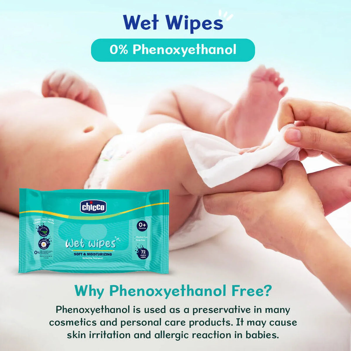 Chicco Wet Wipes Sticker