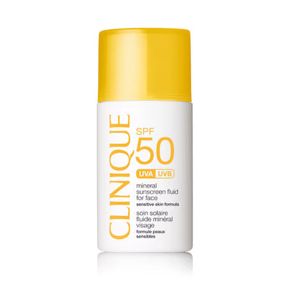 Clinique SPF 50 UVA/UVB Mineral Sunscreen Fluid For Face (30ml)