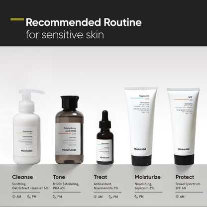 Minimalist 6% Oat Extract Gentle Cleanser With Hyaluronic Acid For Sensitive Skin (120ml)