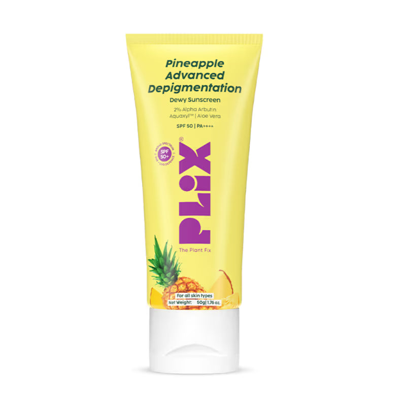 Plix Pineapple Advanced Depigmentation Dewy Sunscreen SPF 50 PA++++ (50g)