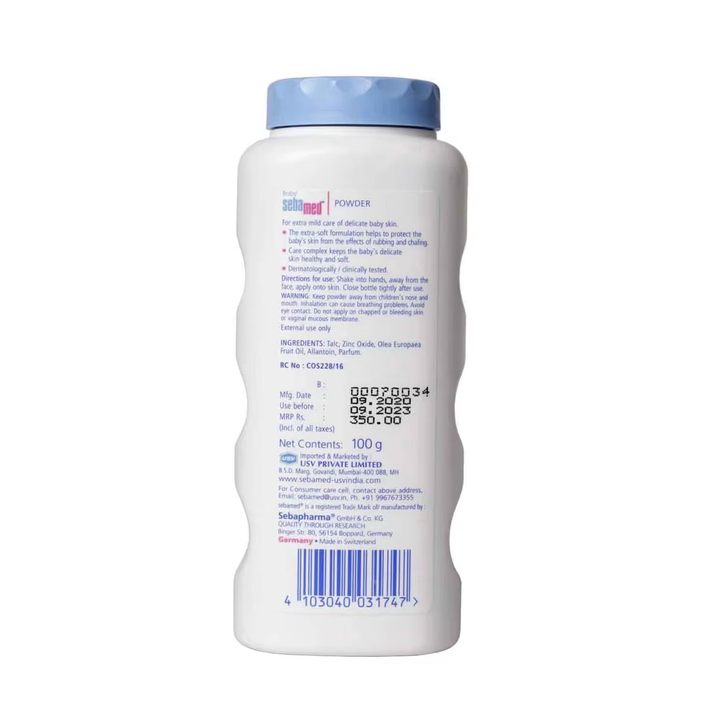 Sebamed Baby Powder Olive Oil