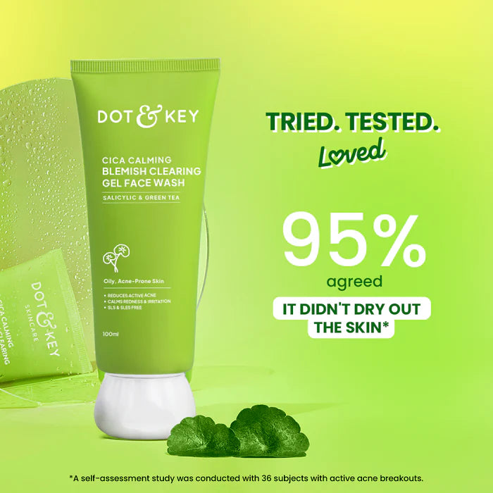 Dot & Key Cica + Salicylic Acid Face Wash for Oily Skin (100ml)