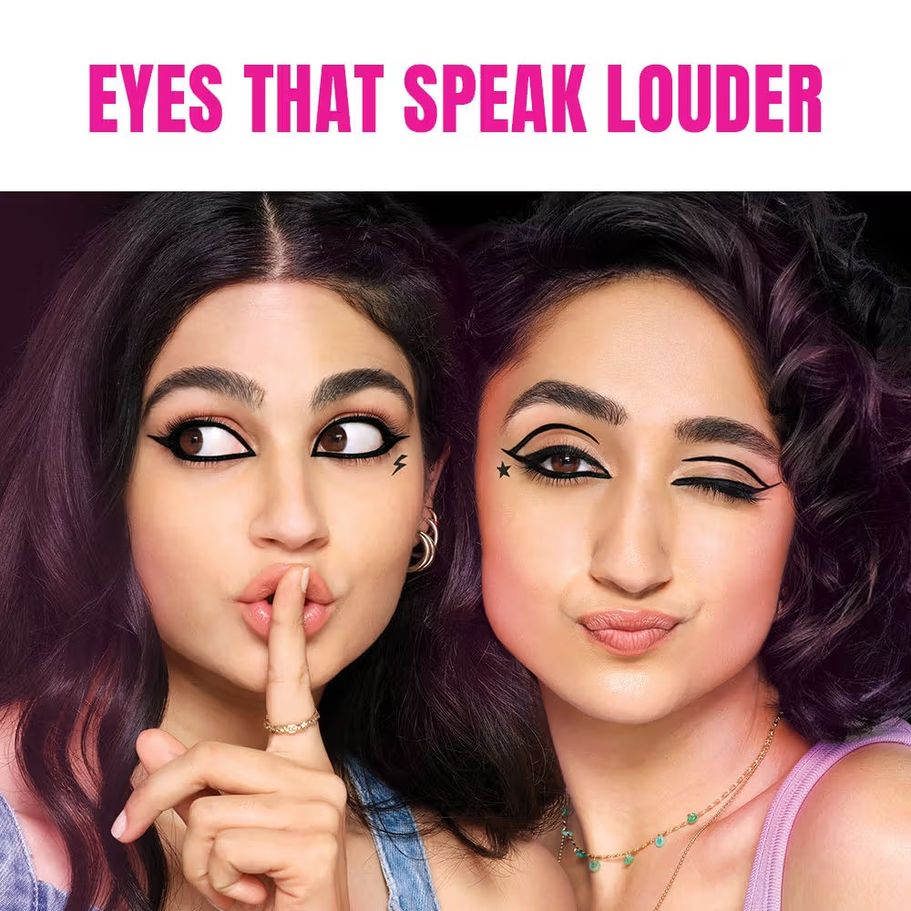 Elle 18 Eye Drama Kajal With 20Hrs Long Stay, Smudgeproof, Waterproof - Bold Black (0.35g)