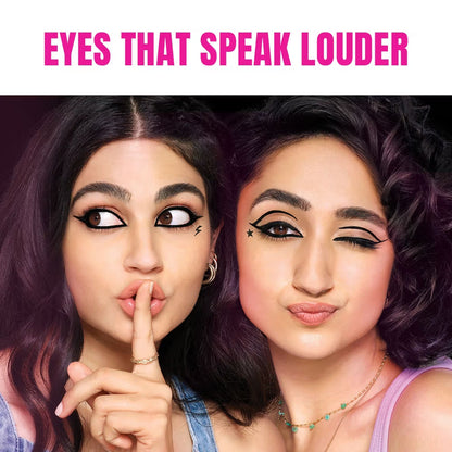 Elle 18 Eye Drama Kajal With 20Hrs Long Stay, Smudgeproof, Waterproof - Bold Black (0.35g)