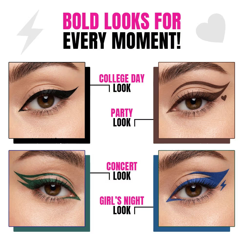Elle 18 Eye Drama Kajal With 20Hrs Long Stay, Smudgeproof, Waterproof - Bold Black (0.35g)