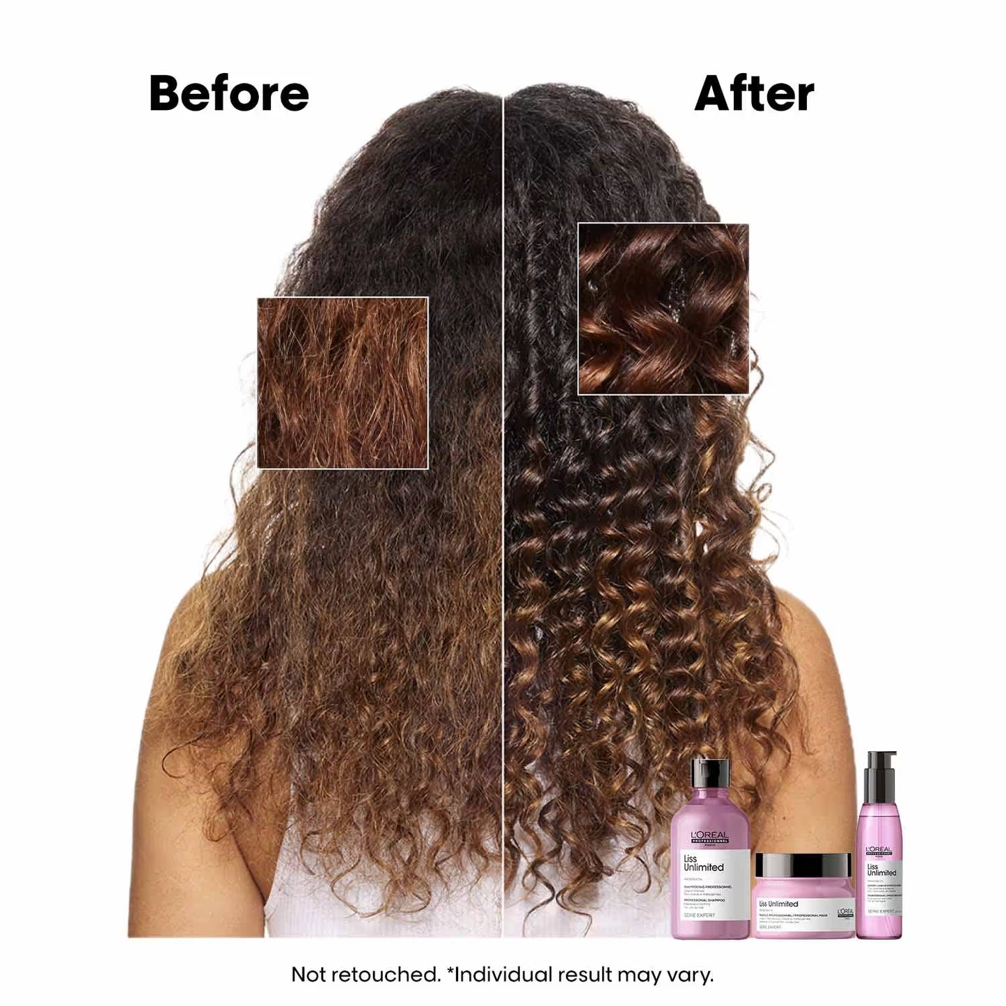 L'OREAL PROFESSIONNEL Liss Unlimited Mask for Frizzy & Unruly Hair  With Pro-Keratin .(250 ml)