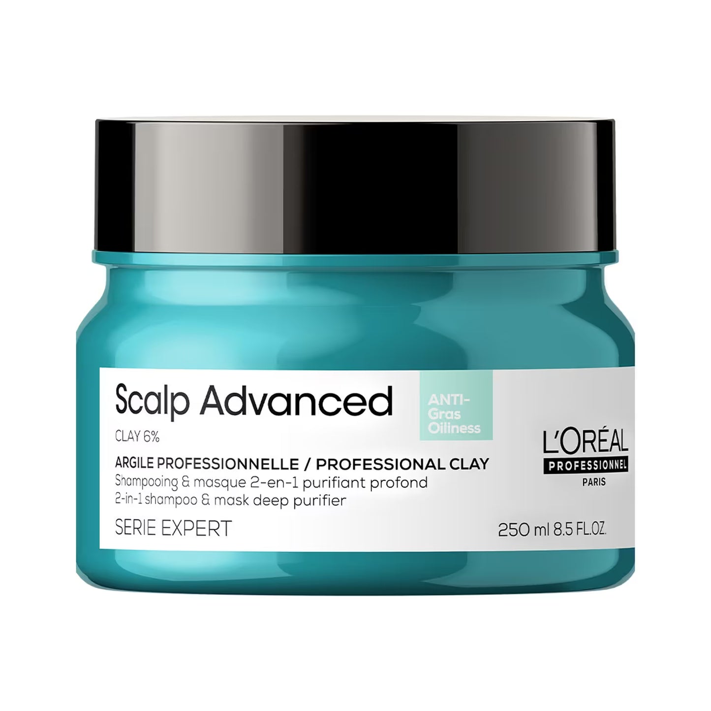 L'OREAL PROFESSIONNEL Scalp Advanced Anti-Oiliness 2-In-1 Deep Purifier Clay (250 ml)